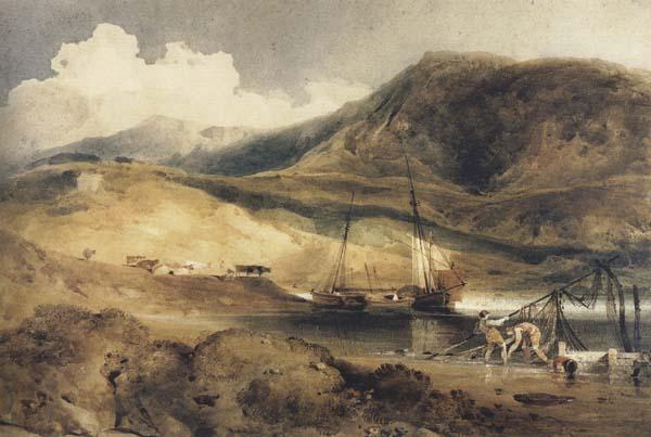 John sell cotman Barmouth Ferry (mk47) Germany oil painting art